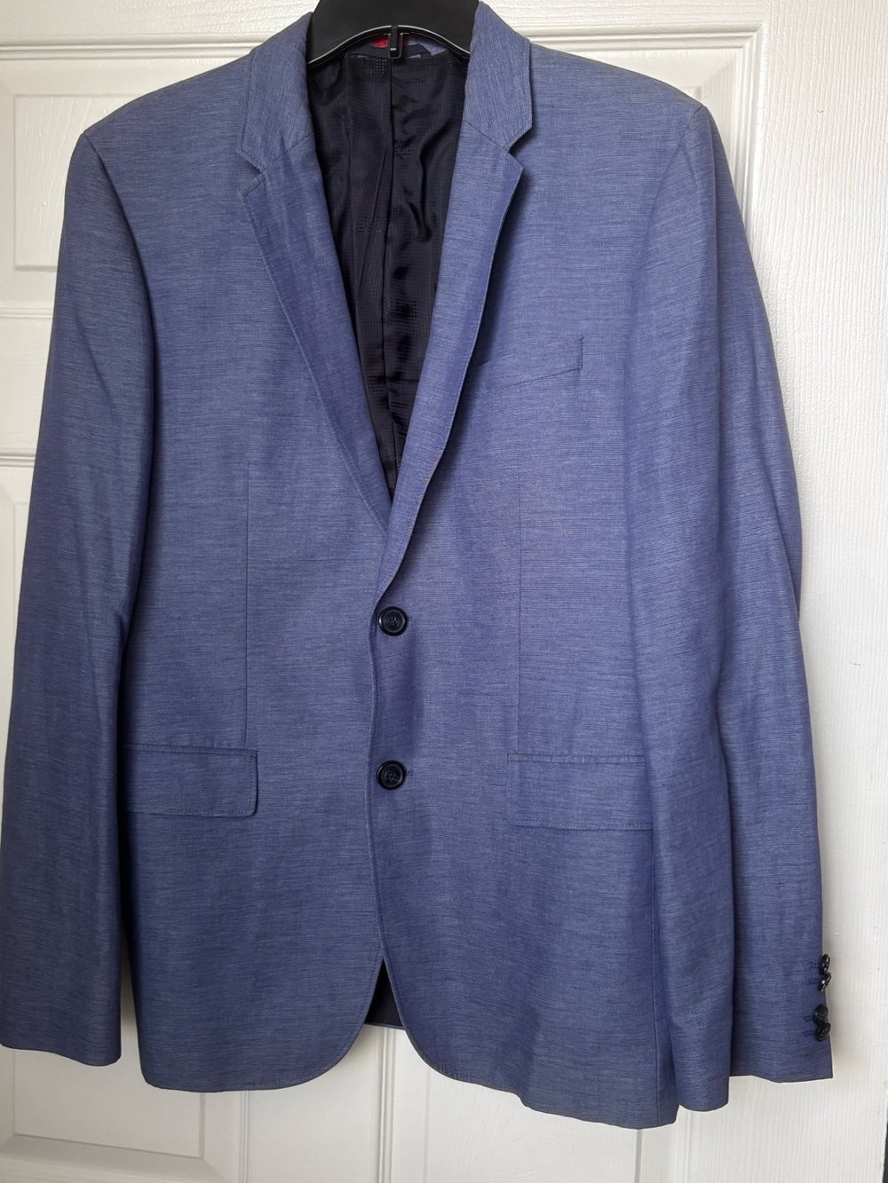 HUGO Slim Fit Heathered Blue Sport Coat